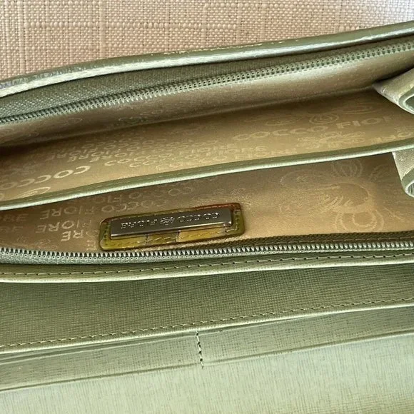 Cocco Fiore Women Clutch Wallet Multi Color Patent Leather Card Holder Purse - Picture 12 of 12